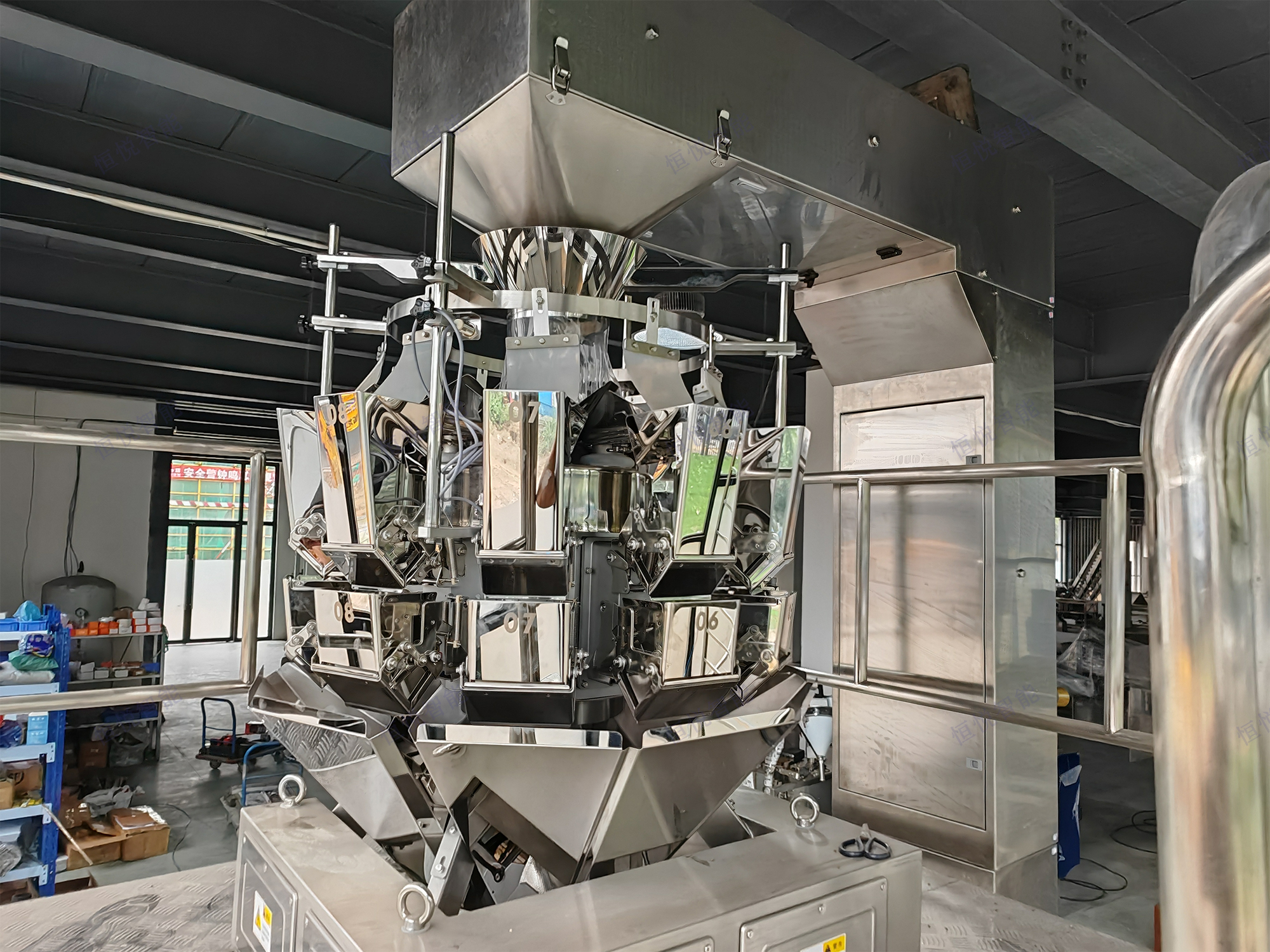 多頭電子組合秤自動(dòng)定量稱重 多頭電子組合秤自動(dòng)定量稱重