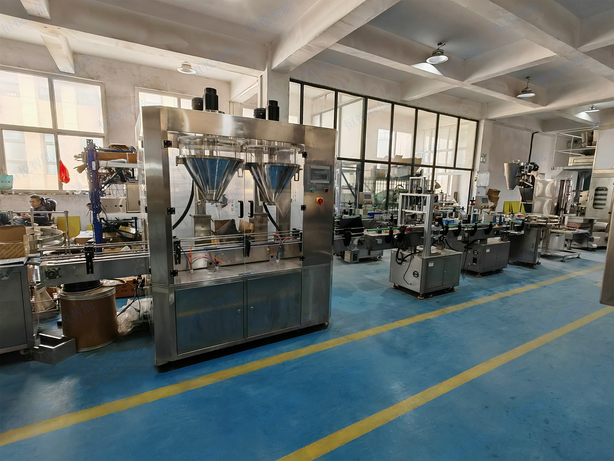 粉末灌裝機全自動生產(chǎn)線