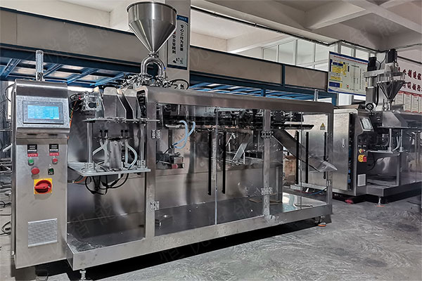小型水平給袋式自動包裝機(jī)是新型智能分裝機(jī)