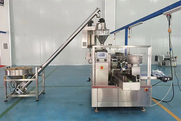 全自動(dòng)給袋式粉劑包裝機(jī)，預(yù)制袋精美包裝